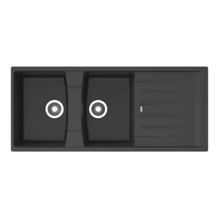 سینک گرانیتی دو لگنه با سینی A2 هیونص