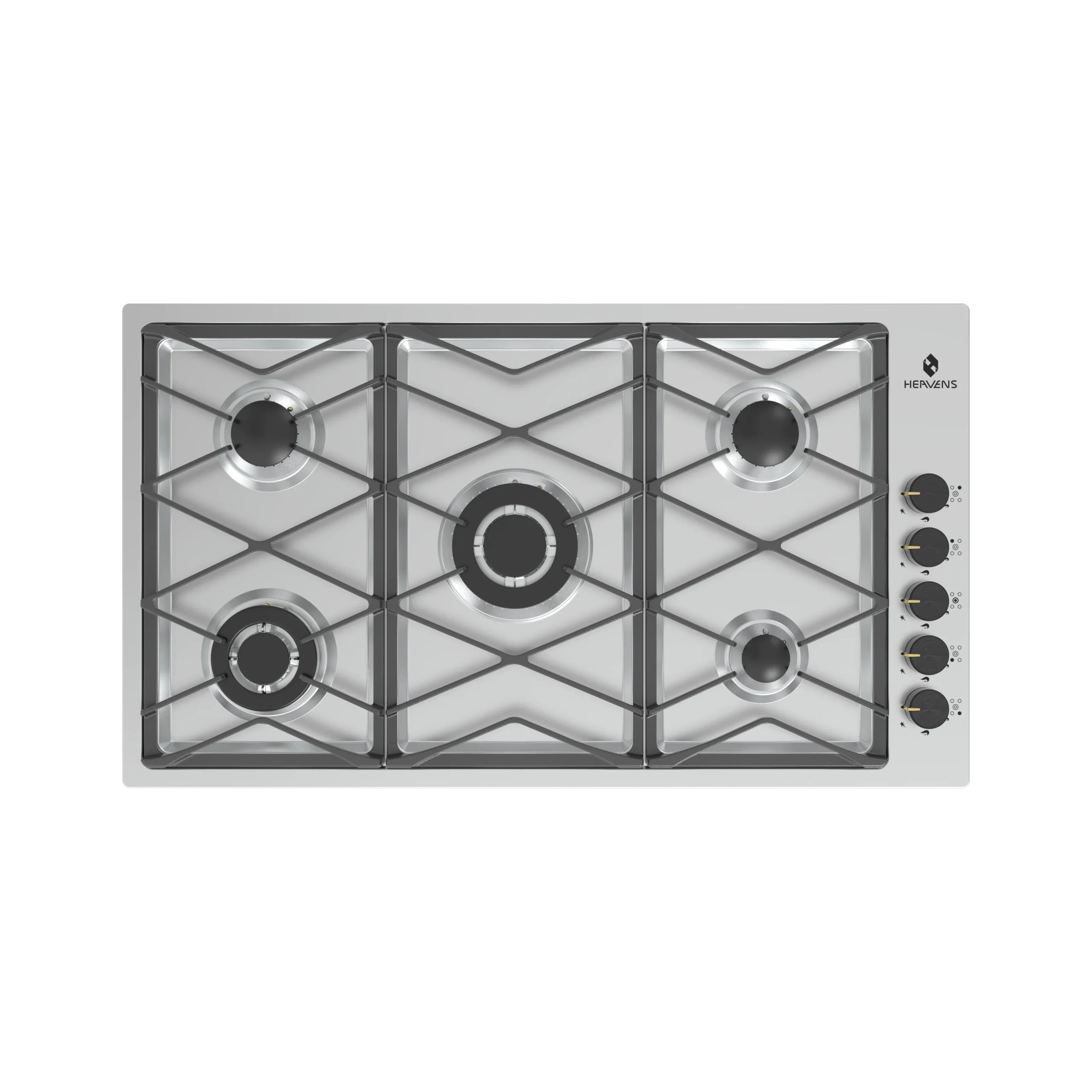 رویه استیل آوادا پنج شعله پلوپز وسط