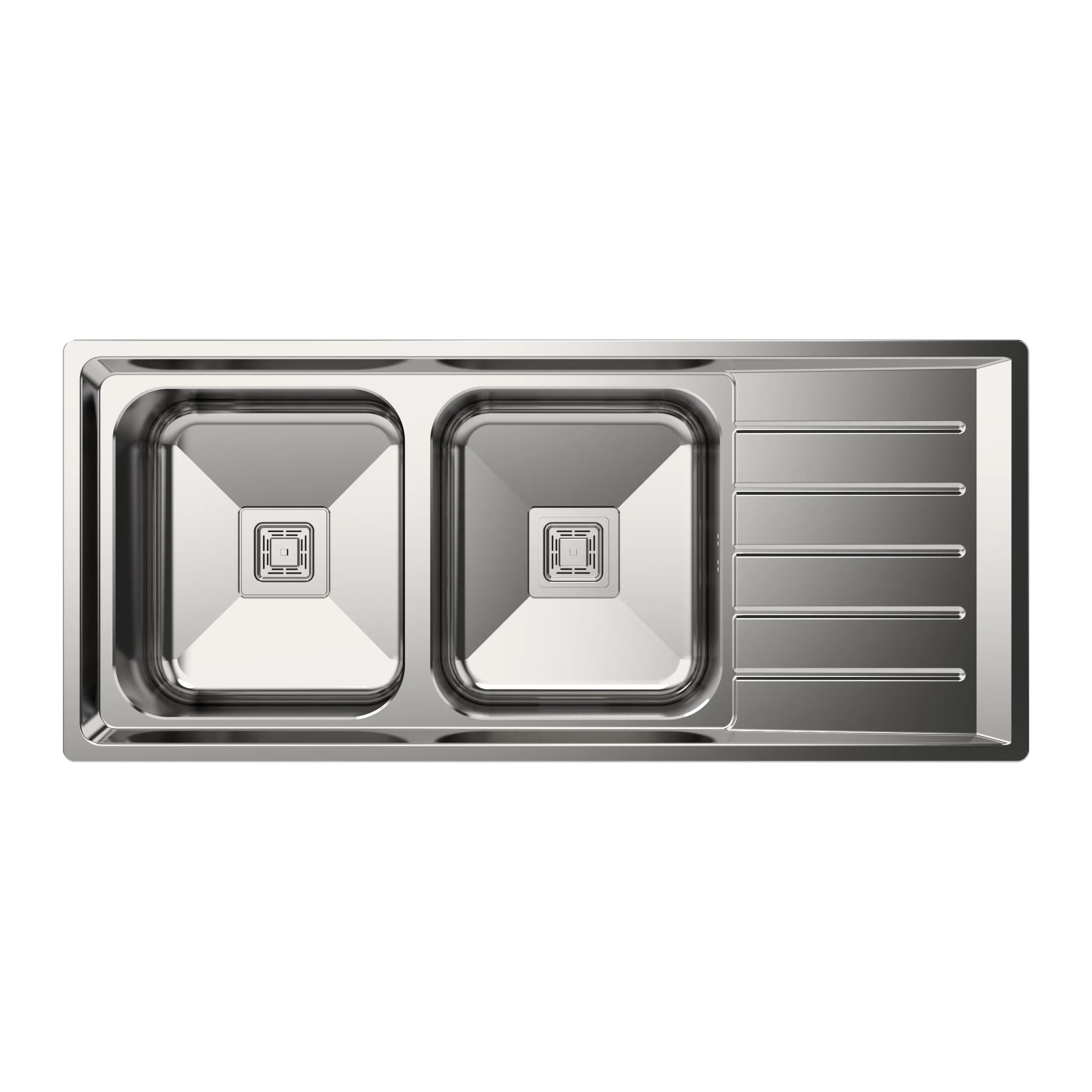 سینک دیانا توکار دو لگنه راست