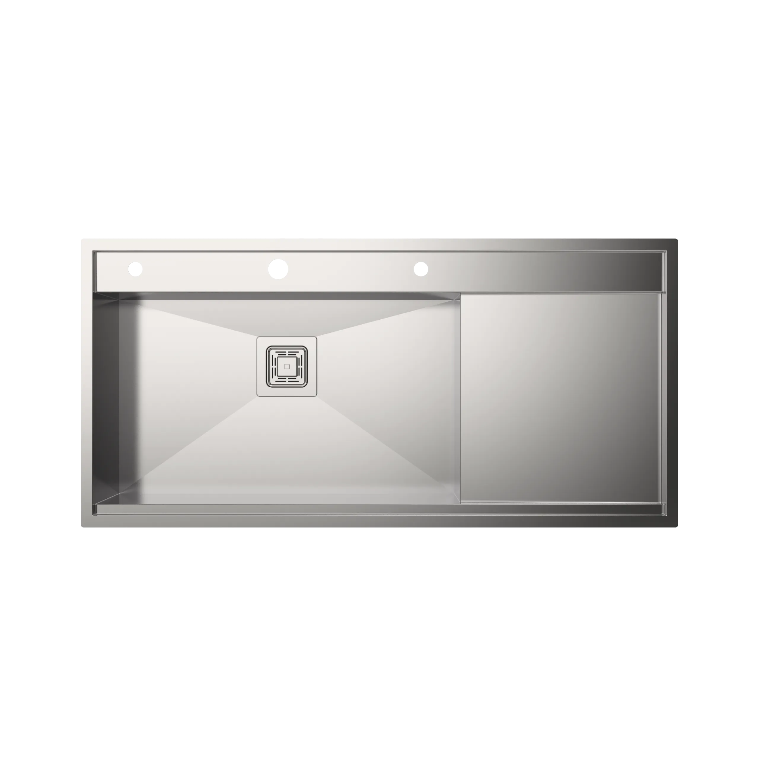 سینک باکسی تک لگن با سینی - عرض 104 هیونص