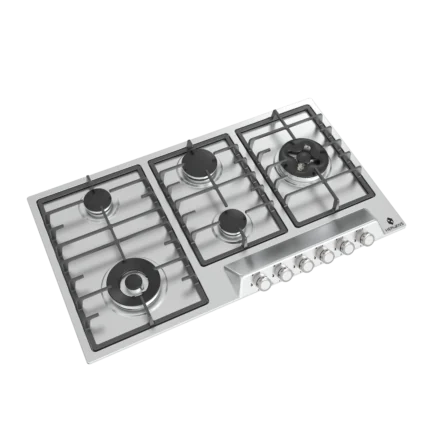 رویه استیل لوموس پنج شعله دو پلوپز