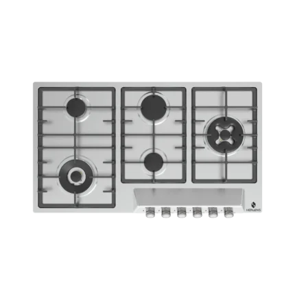 رویه استیل لوموس پنج شعله دو پلوپز